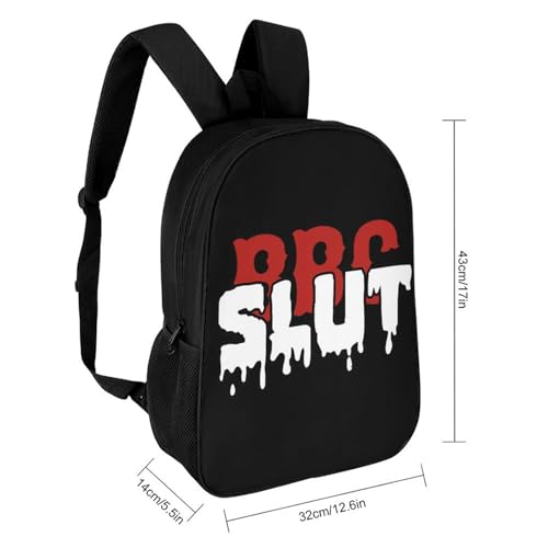 BBC Slut Classic 17 Inch Backpack Travel Daypack Casual Shoulder Bag with Adjustable Strap for Men Women2