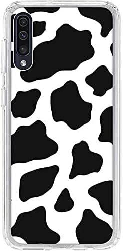 Skinit Clear Phone Case Compatible with Galaxy A50 - Cow Print Design