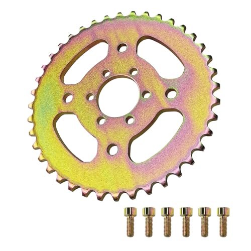 CQSPMOTO 40T High Speed Rear Chain 6 Hole Sprocket # 40 41 420 Sprocket for Coleman CT100U CC100X Mega Moto MMB80 105 Baja Doodle Bug DB30 Motovox MBX10 Mini Bike Sprocket Parts (37mm Bore)