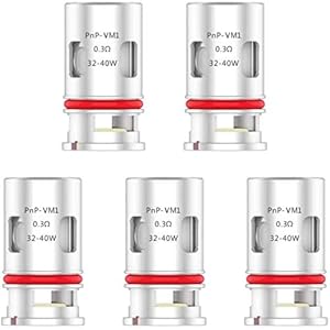 5er VOOPOO PnP Vape Resistance Coil PnP-VM1 Coil pour le kit Voopoo Vinci VINCI R VINCI Mod Trio Drag Baby sans nicotine