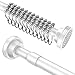 Misounda Tringle rideau sans percage barre de douche extensible,tringle rideau,barre de douche，En acier inoxydable 304, de 65 à 115 cm de long, avec 12 crochets - Blanche