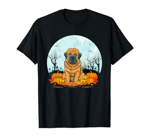 Tibetan Mastiff Dog Lovers Funny Halloween Costume Party T-Shirt