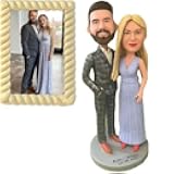 Novela Custom Couple Bobbleheads Figures Personalized, Full Body Handmade Customized Bobble Head Figurine Doll Sculpture Statue from Picture, 2 Person, High Similarity