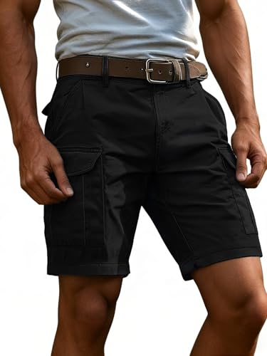 Short cargo homme coton d été décontracté bermuda extensible avec poches Hello MrLin - 4