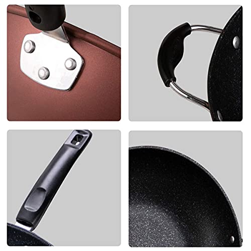 Wok Pan de Hierro Fundido con Mango Ergonómico 30-34 cm miniatura 5
