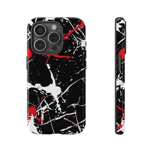 Coque iPhone 15 Pro éclaboussures peinture pour style urbain chic
