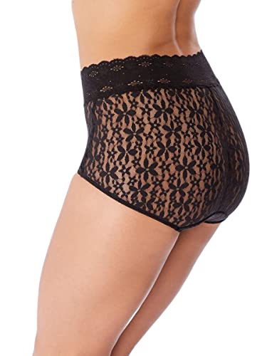 Wacoal Women's Halo Lace Brief Panty, Black, Large #TOP2