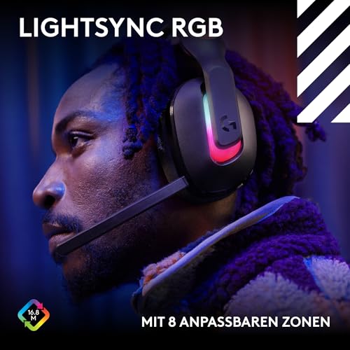Logitech G Astro A20 X LIGHTSPEED Wireless Gaming Headset for PS5, Xbox, Nintendo Switch/Switch 2, PC with 2 System Playsync Audio, Bluetooth, Lightsync RGB and 48 kHz Boom Microphone - Black