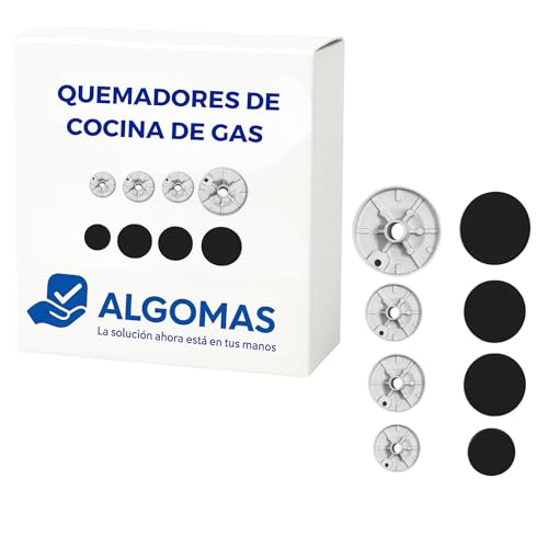 ALGOMAS® Quemadores de Cocina de Gas Universales | Aleación Resistente y Llama Estable | Mejora Rendimiento | Repuesto para Uso Diario | Compatibles con Bosch Balay Teka Siemens ALGOMAS® Quemadores de Cocina de Gas Universales | Aleación Resistente y Llama Estable | Mejora Rendimiento | Repuesto para Uso Diario | Compatibles con Bosch Balay Teka Siemens