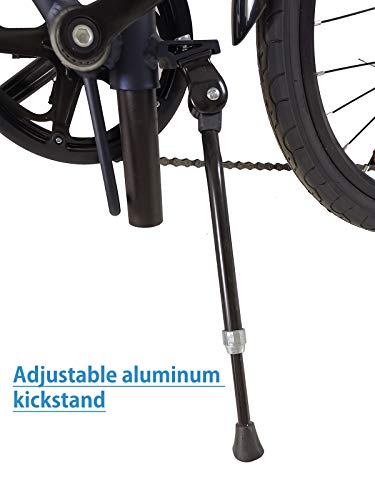 image for KESPOR K7 Folding Bike for Adults, Women, Men, Rear Carry Rack, Front 