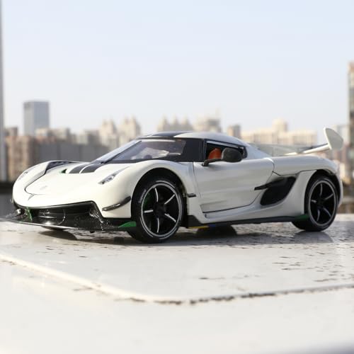 Modelo de coche Jesko 1:24 BDTCTK con luz y sonido miniatura 6