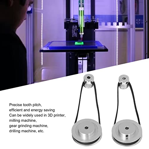 Zahnriemenscheiben Set aus Aluminium 20 60 Zähne 280 Mm Länge 6 Breite Kompatibel mit 3D Druckern Passend