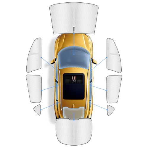 Ultra-Thickened Window Shades for Tesla Model Y 2020-2024 (Not fit for Juniper) Accessories for Model Y Side Window Cover Window All Window Front Windshield Side Window Full Set 8PCS