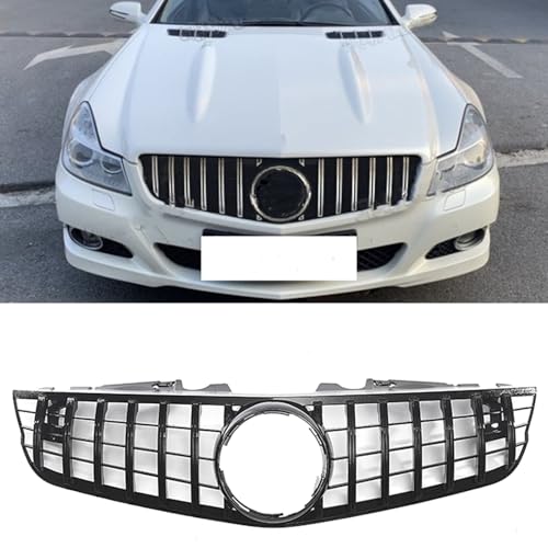 Front Center Bumper Grill Grille For Mercedes Benz SL Class R230 SL500 SL550 SL63 2009-2012