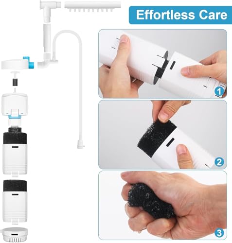 Image of Aquarium Filters Replacement Sponge for G800 & G810,8-Pack High-Density Foam Inserts for Clear Water, Easy Tool-Free Installation