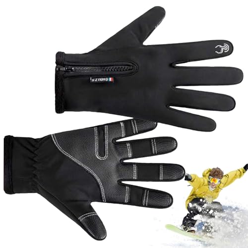 Mitones de invierno táctiles ZH1YFD con diseño antideslizante y protección cortavientos