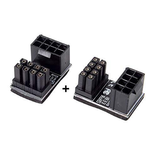 Cablecc FBA-PW-009 Atx 8Pin Female To 8Pin Male 180 Degree Angledpower Adapter thumb #2