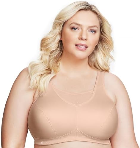 Glamorise Women's Plus-Size No Bounce Full Support Sport Bra, Cafe, 46G — view 6