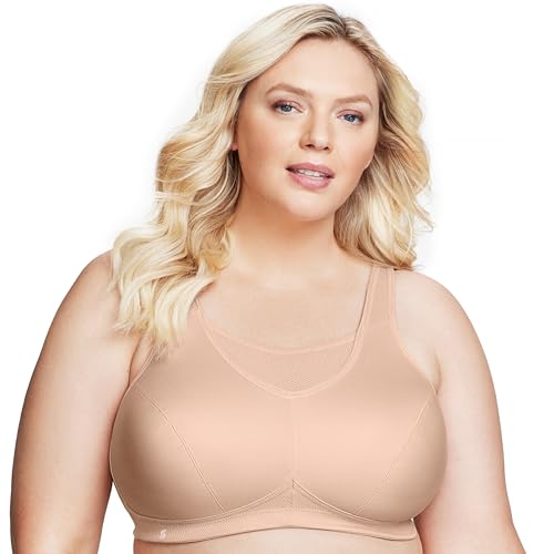 Image of Glamorise Women's Stretch Cotton Non-Wired Sports Bra