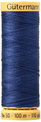 Hilo de Algodón Natural 110 Yards Azul Medianoche miniatura 1
