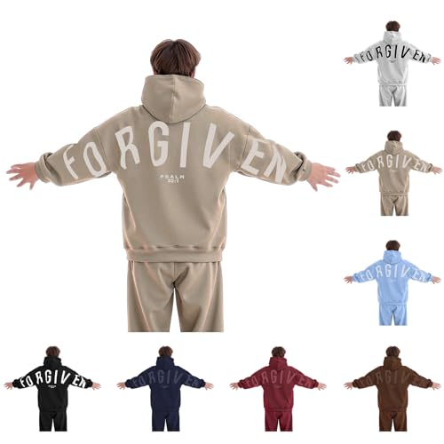 Forgiven Hoodie Women Men Letter Print Graphic Hoodies Sweatshirts Casual Soft Long Sleeve Pullover Tops Fashion 2025