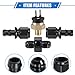 VekAuto Coolant Hose Thermostat Switch Kit, 6AN 170'F on - 155'F Off Transmission Cooler Sensor Fan Oil Cooler Radiator Electric Switch Fitting Universal for Car Truck Metal Black