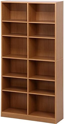 Amazon 多目的 収納棚 本棚 6段 2列 ナチュラル 幅90cm 奥行29cm オフィス 書斎 子供部屋 Ds オープンシェルフ ラック オンライン通販