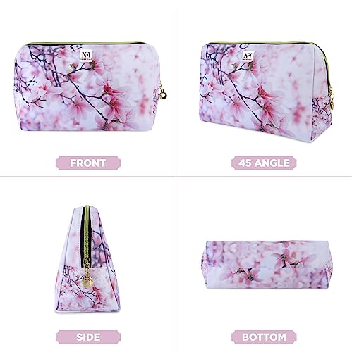 Image of NFI essentials Makeup Pouch Set of 3 Piece, Stylish Pouches for Makeup Accessories, Travel Pouch for Women, Cosmetic Pouch, Vanity Case, Jewellery Pouch, Toiletry Make up Bag