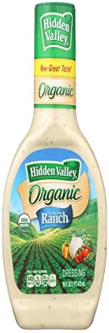 Hidden Valley Original Ranch Organic Salad Dressing & Topping, Gluten Free - 16 Ounce Bottle (Package May Vary)