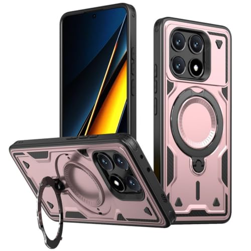 For Xiaomi POCO X8 Pro Max/Redmi Turbo 5 Max �P�[�X ��]�X�^���h Magsafe�Ή� Xiaomi POCO X8 Pro Max/Redmi Turbo 5 Max �p �J�o�[