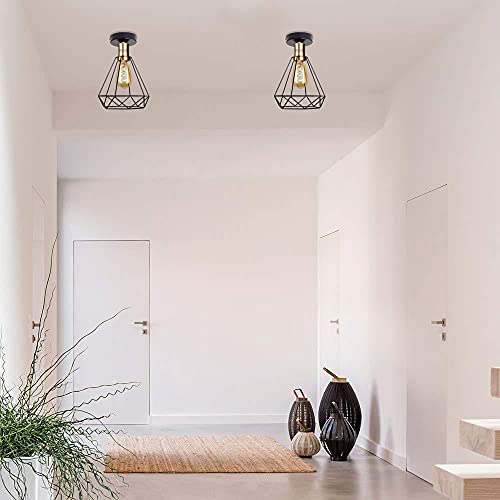 TOKIUS Lampada da soffitto, 20 cm, vintage, design...