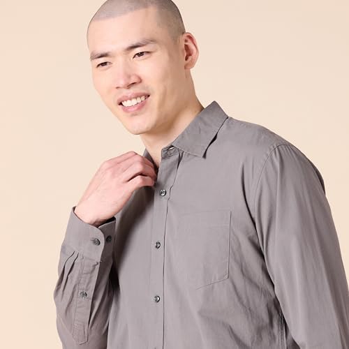Image of Amazon Essentials Men's Regular-Fit Long-Sleeve Casual Poplin Shirt, Button Front, Business Casual, Collared
