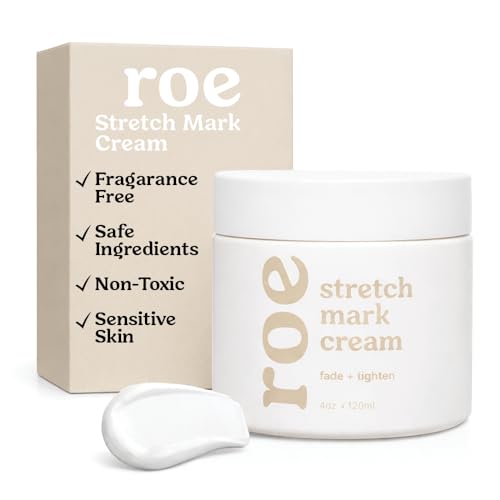 Image of Roe Wellness- Stretch Mark Cream for Pregnancy & Prevention | Great For Moms W/ Sensitive Skin | Plant-Based Hydration, Increases Skin Elasticity and Firmness (Stretch Mark Cream)