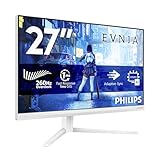 Philips Evnia Gaming 27M2N5201P 27 Zoll FHD Monitor, 260Hz, Fast IPS Panel, 1ms GtG, Adaptive Sync, HDR10, G-Sync Compatible, Höhenverstellung,(1920x1080 HDMI 1x 2.0 DP 1x 1.4) Weiß