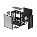 DeepCool CC360 Mid-Tower ATX PC Case, 4X Pre-Installed 120mm LED Fans, Tempered Glass Side Panel, Black