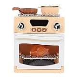 FOMIYES Jouets de Cuisine pour Enfants - Mini Four - Maison de poupée - Jouets de Jeu de rôle pour l'éducation précoce Montessori - Kaki