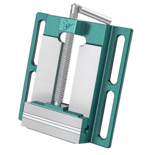 Mini Bench Vise for Drilling, Cast Iron, Precision Tool for Cutting and Drilling Operations, Suitable for Workbench and Desktop 