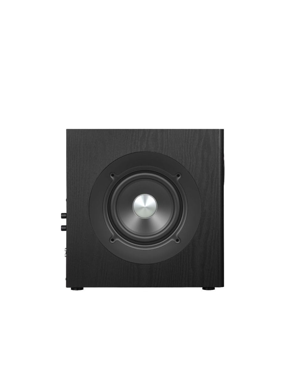 EDIFIER T5s Caisson de Basse Actif 8 Pouces 70W Filtre Passe-Bas 35 Hz MDF RCA Noir