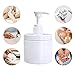 Cosywell Pump Bottle Dispenser Plastic Pump Bottles Refillable Bottles Wide Mouth Jar Style Empty Pump Bottles Bathroom Shower Containers for Lotion Shampoo Conditioner (White, 2X 500ml)