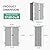 UDPATIO 38 Cu.ft Resin Outdoor Storage Shed, 4.3 ft x 5.6 ft Vertical Storage Shed Waterproof Resin Cabinet for Garden, Backyard, Lawn, Grey