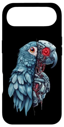 �ʔ����I�E�����{�b�g�������D�ƃT�C�{�[�O�I�E�����{�b�g Robot Parrot Lover Cyborg AI �X�}�z�P�[�X iPhone Air �p