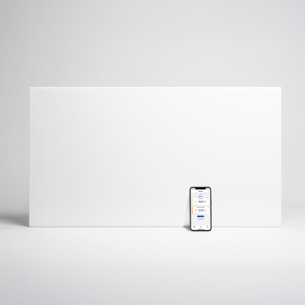 Adax Neo Compact - Convettore da parete intelligente WiFi - 1500W | Controllo smartphone | Stufetta elettrica basso consumo bagno | Scaldino Elettrico | Altezza 420 mm | Bianco KWT | IP24C