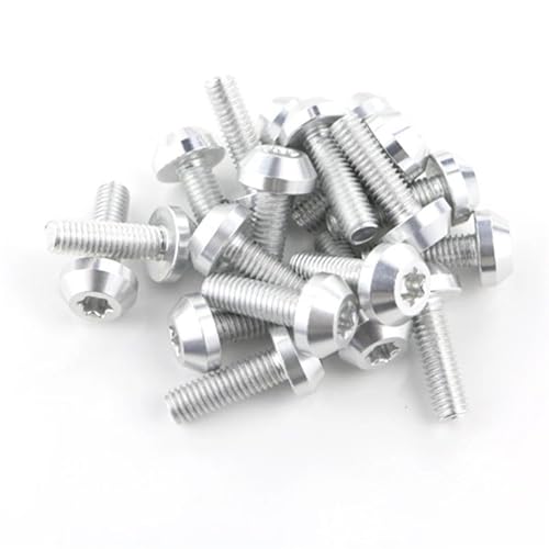 Tornillos carenado Ninja 650R clips tuercas kit completo moto plata 2