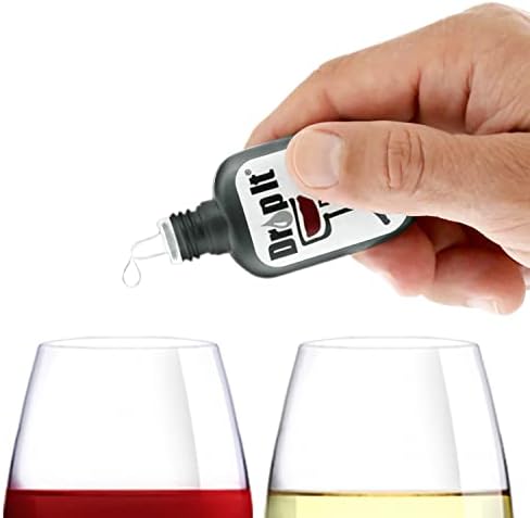 The Original Drop It Wine Drops, 2pk- USA Made Wine Drops That Naturally Reduce Both Wine Sulfites and Tannins- Can Eliminate Wine Sensitivities, Wine Allergies and Histamines- A Wine Wand Alternative
