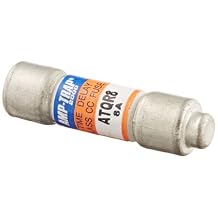 Mersen ATQR Time-Delay/Class CC Small-Dimension Fuse, 600VAC/300VDC, 200kA AC/100kA DC, 8 Ampere, 13/32" Diameter x 1-1/2" Length