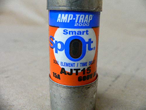 Ferraz Shawmut Ajt15 Dual Element Time Delay Smart Spot Fuse 15A 600V #TOP2