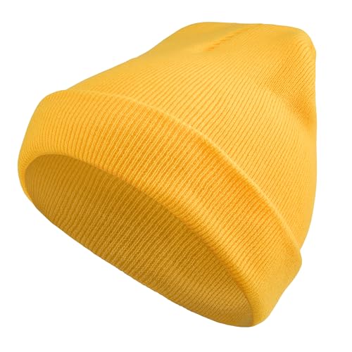 Balinco Mütze Comic Stil – Lustige gelbe Beanie ohne Brille |...