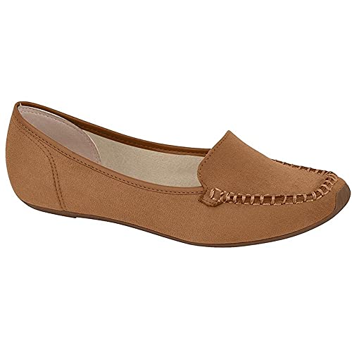 Sapatilha Feminina Moleca 5252.207 Napa Marrom 39