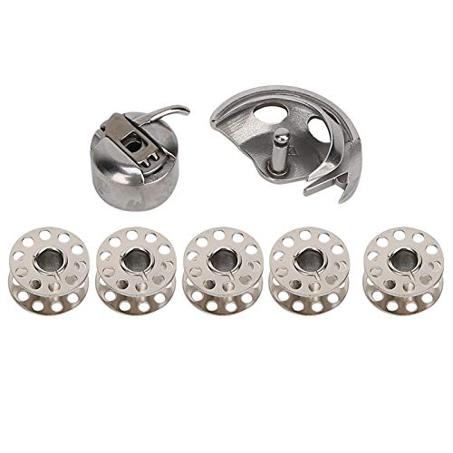 Mutuer Estuche de Bobina, canillas + Estuche de Bobina + Gancho de lanzadera para máquina de Coser doméstica de Estilo Antiguo para máquina de Coser doméstica de Estilo Antiguo Cover