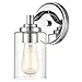 Millennium 3681-CH Transitional One Light Wall Sconce from None Collection in Chrome Finish